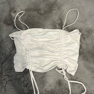 White crop top